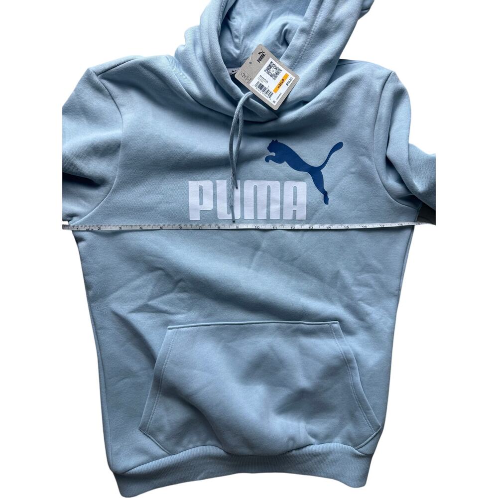 Puma Women's Essential+ Logo Fleece Hoodie NWT FROSTED DEW SIZE S - Picture 8 of 9